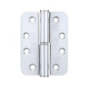 Grade 11 Lift Off Hinge Steel - Radius - Polished Chrome - 102 x 76 x 3mm - Right Hand