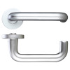 19mm Return to Door Lever on Round Screw on Rose - 53mm dia