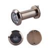 Door Viewer with Glass Lens - 14mm dia - 180 deg. Angle of Vision - Suitable for 35-61mm Doors - Antique Brass Finish