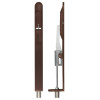 Lever Action Flush Bolt - Radius 20 x 200mm - PVD Etna Bronze