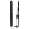 Lever Action Flush Bolt - Radius 20 x 200mm Powder Coated Matt Black
