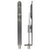 Lever action flush bolt - 20 x 200mm - radius