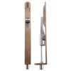 Lever Action Flush Bolt - Radius 20 x 200mm - Antique Brass