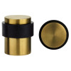 Door Stop Floor Mounted - Round Collared Flat Top 35mm dia