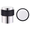 Door Stop Floor Mounted - Round Collared Flat Top 35mm dia