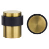 Door Stop Floor Mounted - Round Collared Flat Top 35mm dia