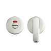 Accessible Peanut Turn & Release with Indicator complete with Escutcheons & 5mm Spindle - Grade 304 - PSS