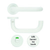 19mm Lift to Lock Tubular Return to Door Lever set -Push On Rose - Grade 304