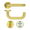19mm Lift to Lock Tubular Return to Door Lever set -Push On Rose - Grade 304