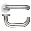 22mm Return to Door Lever - Push On Rose - Grade 304