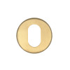Oval Profile Escutcheon - 52mm Dia - Grade 201