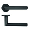 19mm Mitred Lever on Round Rose 52mm x 8mm Push-on Rose - BS EN 1906 Grade 3 - Grade 201