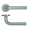 19mm Radius Lever on Round Rose 53mm x 6mm Push-on Rose - BS EN 1906 Grade 3 - Grade 201