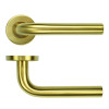 19mm Radius Lever on Round Rose 52mm x 8mm Push-on Rose - BS EN 1906 Grade 3 - Grade 201