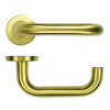 19mm Tubular Lever on Round Rose 52mm x 8mm Push-on Rose - BS EN 1906 Grade 3 - Grade 201