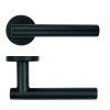 19mm Straight T-Bar Lever on Round Rose 52mm x 8mm Push-on Rose - BS EN 1906 Grade 3 - Grade 201