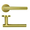 19mm Straight T-Bar Lever on Round Rose 52mm x 8mm Push-on Rose - BS EN 1906 Grade 3 - Grade 201