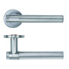 Knurled Lever on Round Rose 53mm x 6mm Push-on Rose - BS EN 1906 Grade 3 - Grade 201