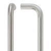 19mm D Pull Handle - 300mm Centers - Grade 304 - Bolt Through Fixings