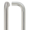 22mm D Pull Handle - 425mm Centers - Grade 304 - Bolt through Fixings