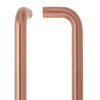 19mm D Pull Handle - 425mm Centers - Grade 304 - Bolt Through Fixings
