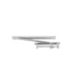 Concealed Overhead Door Closer, Fixed Power Size 3, Matching Finish Track and Connecting Arm, Silver Finish