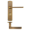 Leon lever on bathroom backplate