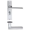 Venice lever on bathroom backplate
