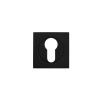 Zoo Hardware Stanza Square Euro Profile Escutcheon - Oscuro Matt Black