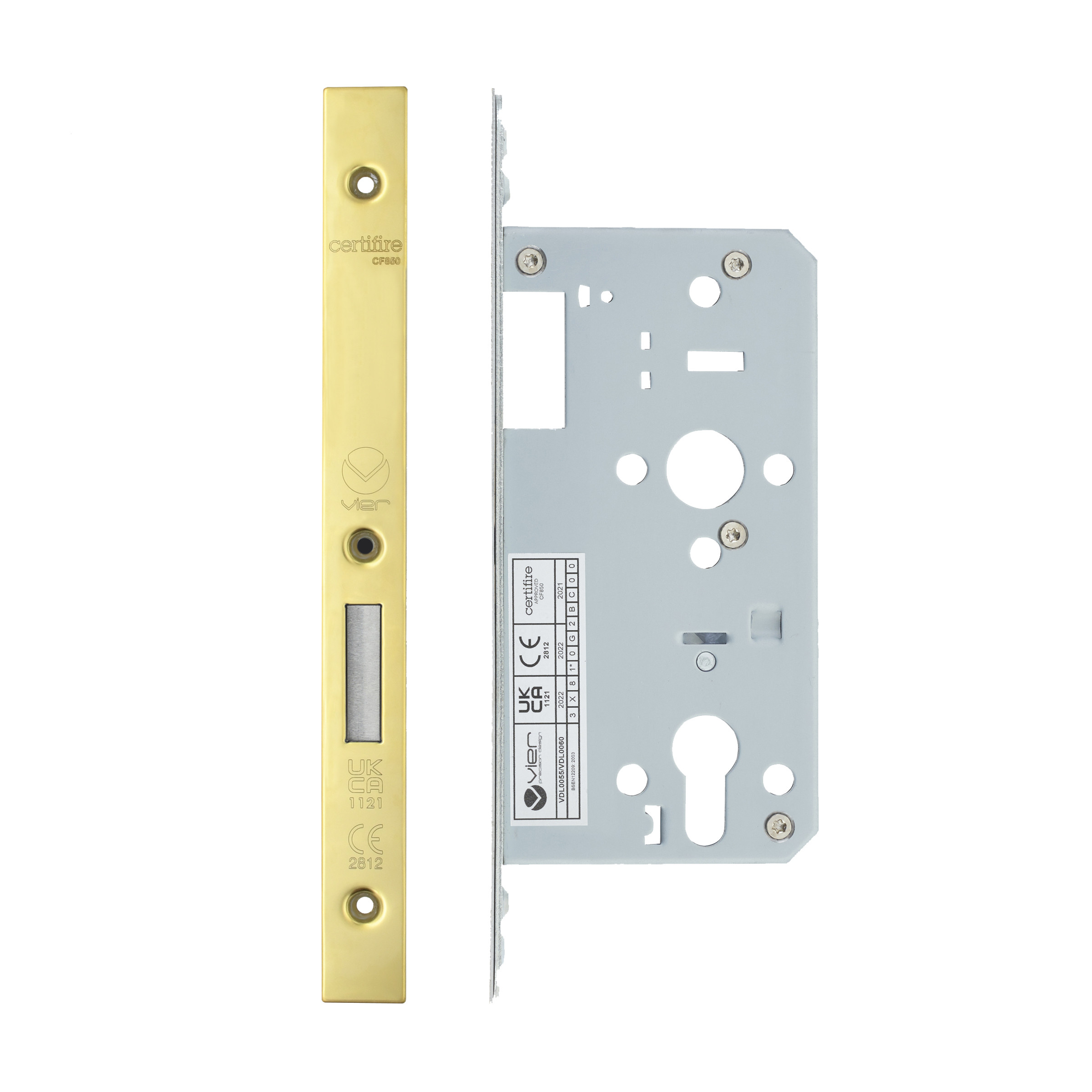 Hardware Backset Zoo Hardware Webshop - 2 Piece - DIN euro deadlock - backset 55mm